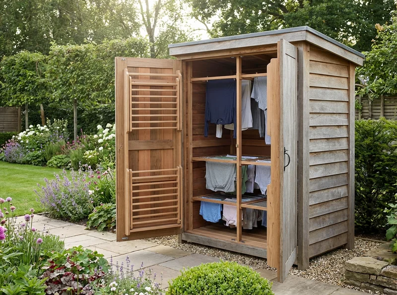 Outdoor Laundry Drying Cabinet